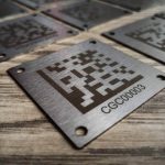 Gravare cod QR cu laser pe metal